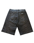 Men's Jet Black Python Short
