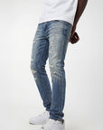 Waimea Men's Minimal Ripped Slim Fit Jean