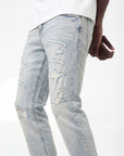W by Waimea Men's Signature Distressed Slim Fit Jean