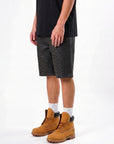 Men's Jet Black Python Short