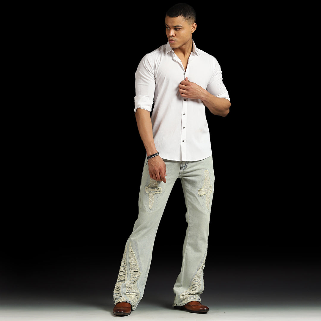 W by Waimea Men's Flare Fit Jeans