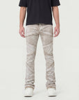 Waimea Men’s Brown Wash Diagonal Panel Stacked Fit Jeans