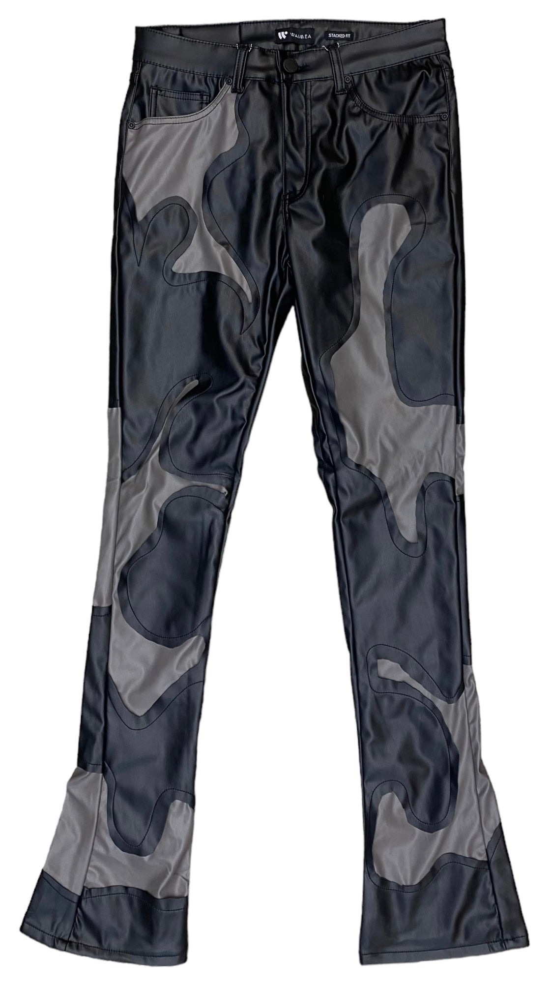 Waimea Men's PU Color Block Stacked Jeans