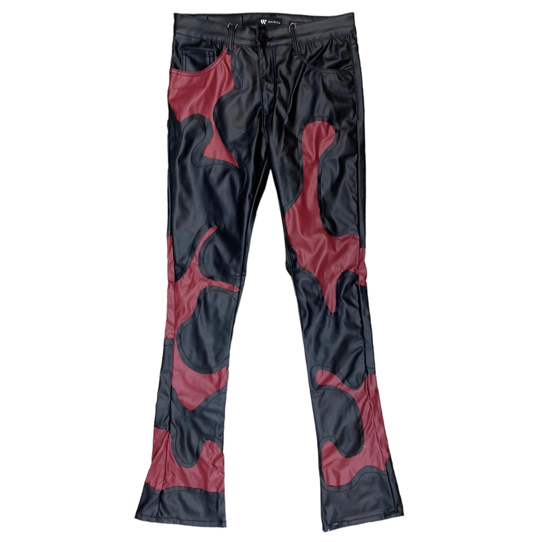 Waimea Men's PU Color Block Stacked Jeans