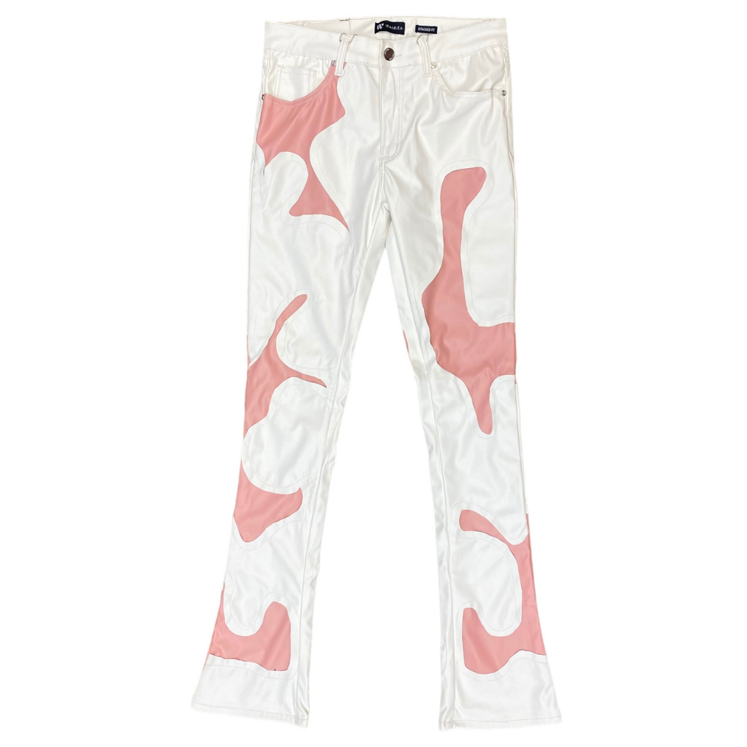 Waimea Men's PU Color Block Stacked Jeans