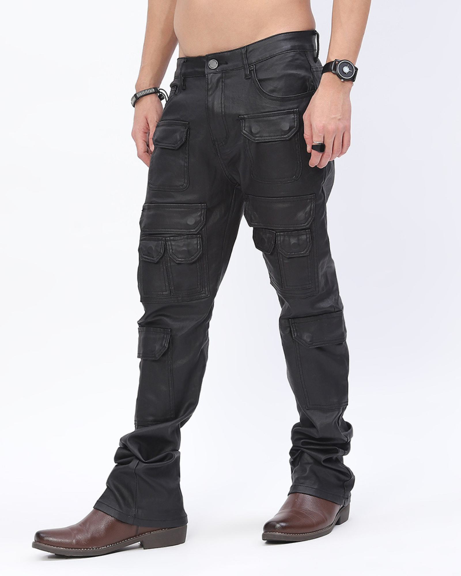Waimea Men's Stacked Wax Coated Jeans