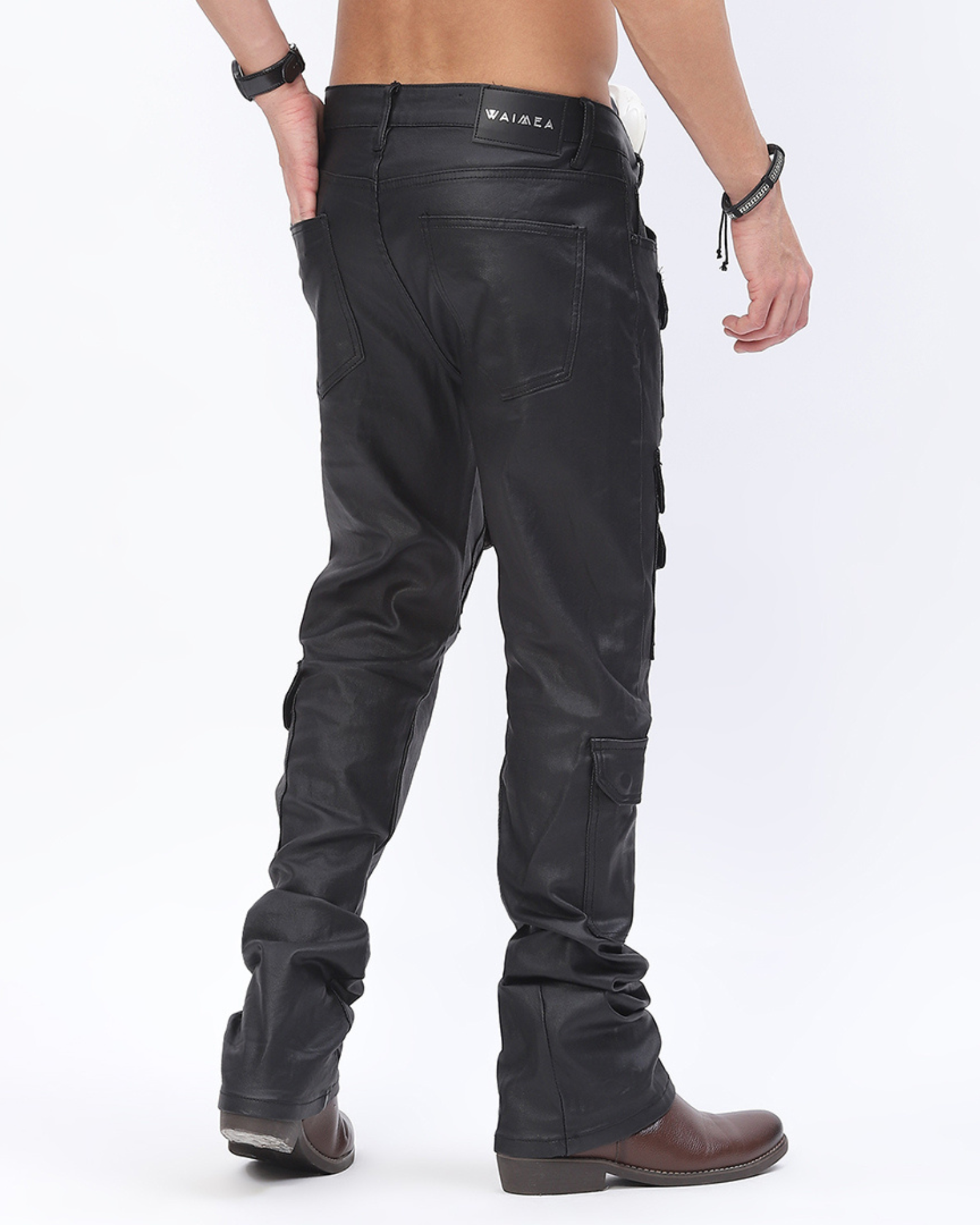 Waimea Men's Stacked Wax Coated Jeans