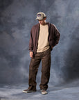 W by Waimea Men's PU Leather Baggy Fit Jeans