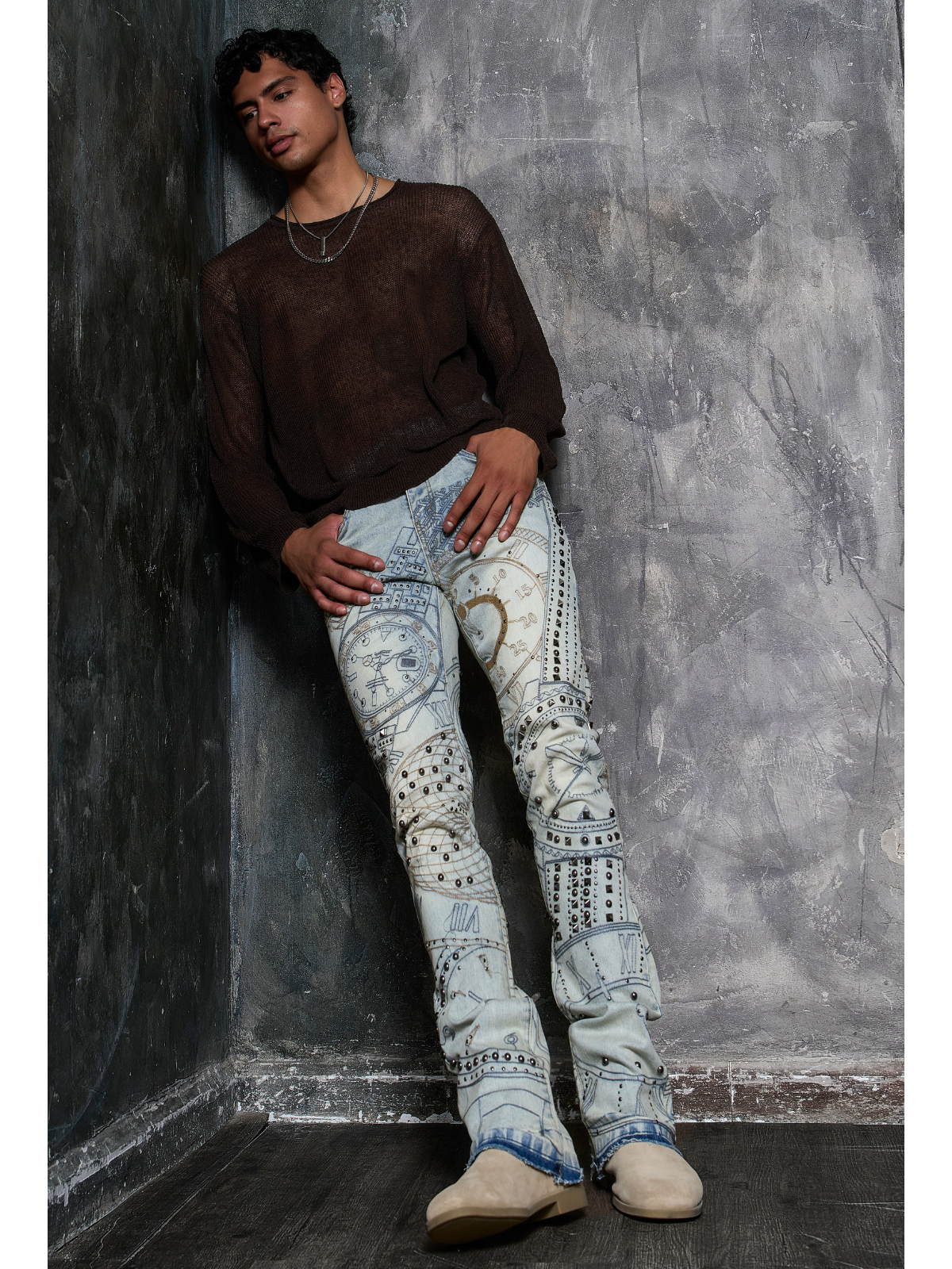 Waimea Men's Timepiece Stacked Jeans