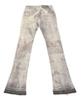 Waimea Men's Stacked Fit Jean With Distressed Graphic Print & Rhinestone Embellishments