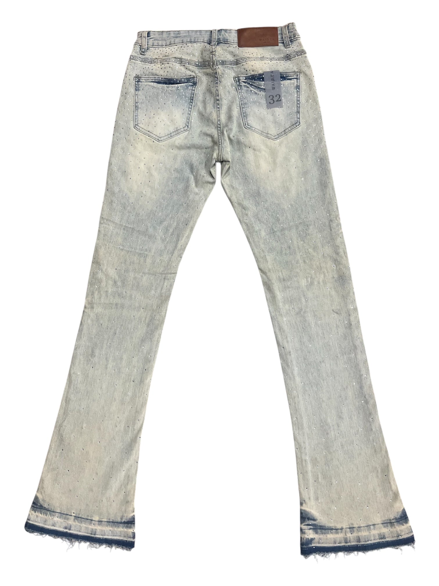 Waimea Men's Rhinestones (Front & Back) Stacked Jeans