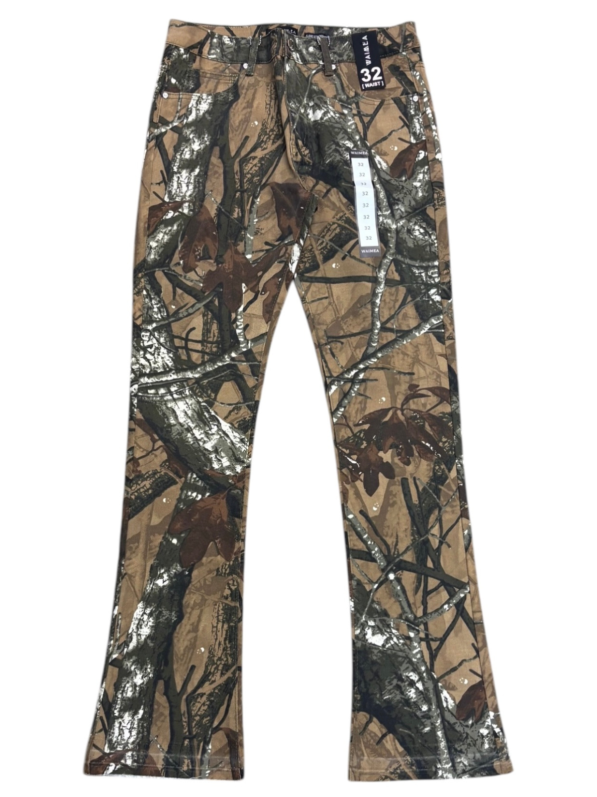 Waimea Men's Tree Camo Stacked Jeans