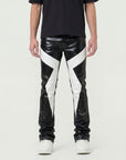 Waimea Men's PU Color Block Stacked Jeans