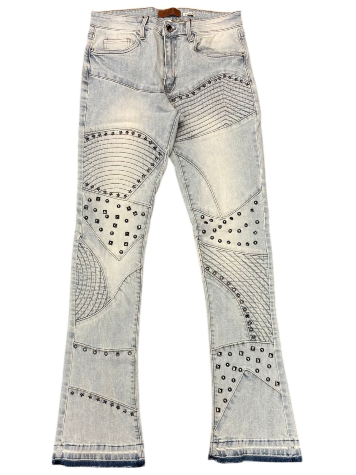 Waimea Men's Rock & Roll Studded Stacked Jeans