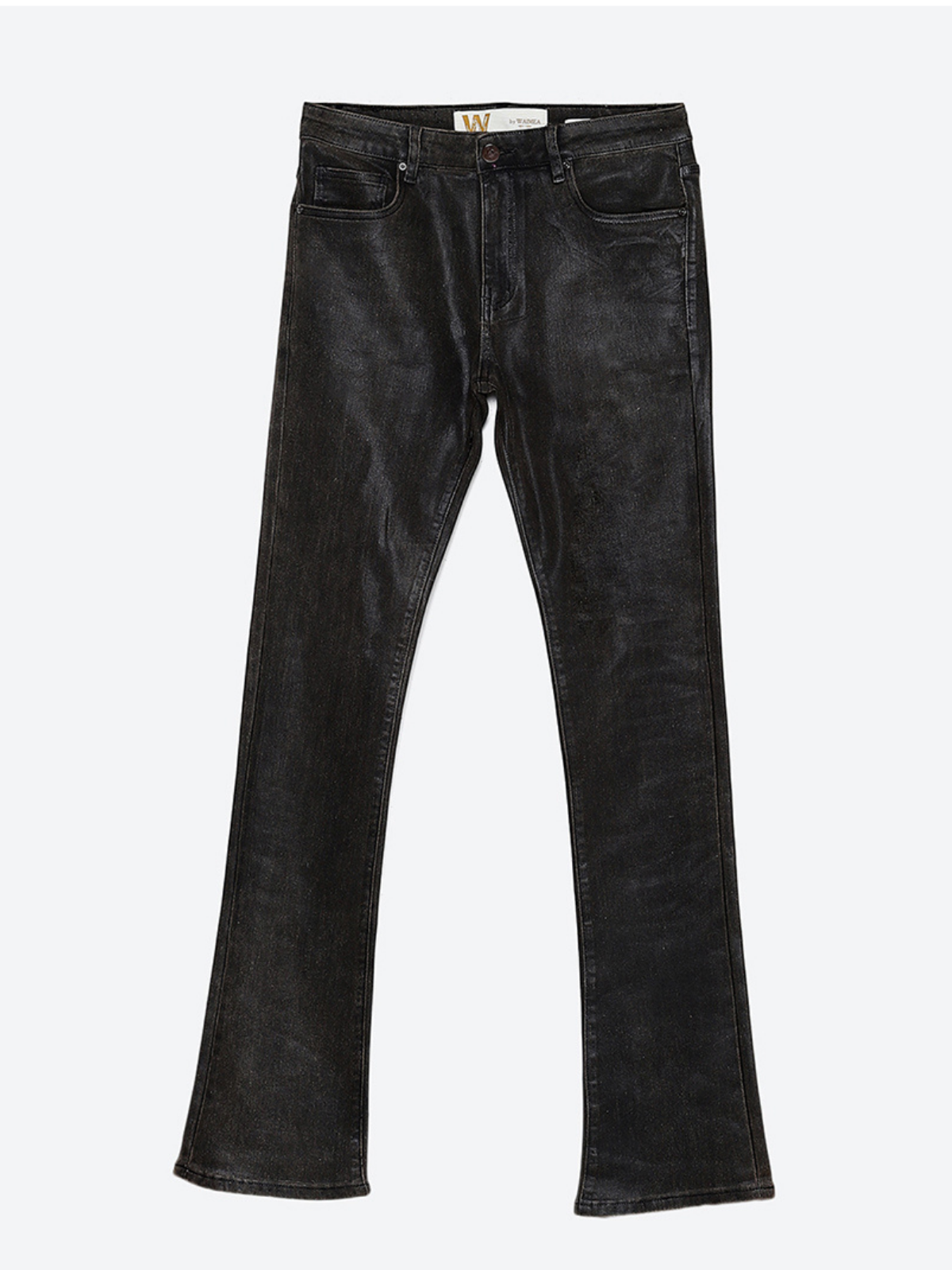 W by Waimea Men's Basic Wax Stacked Jeans
