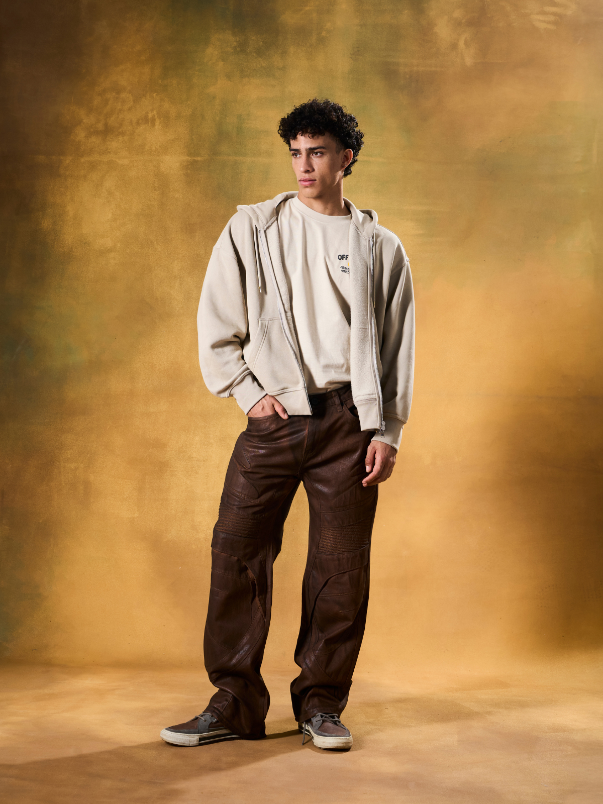 W By Waimea Men's Baggy Fit Wax Jeans