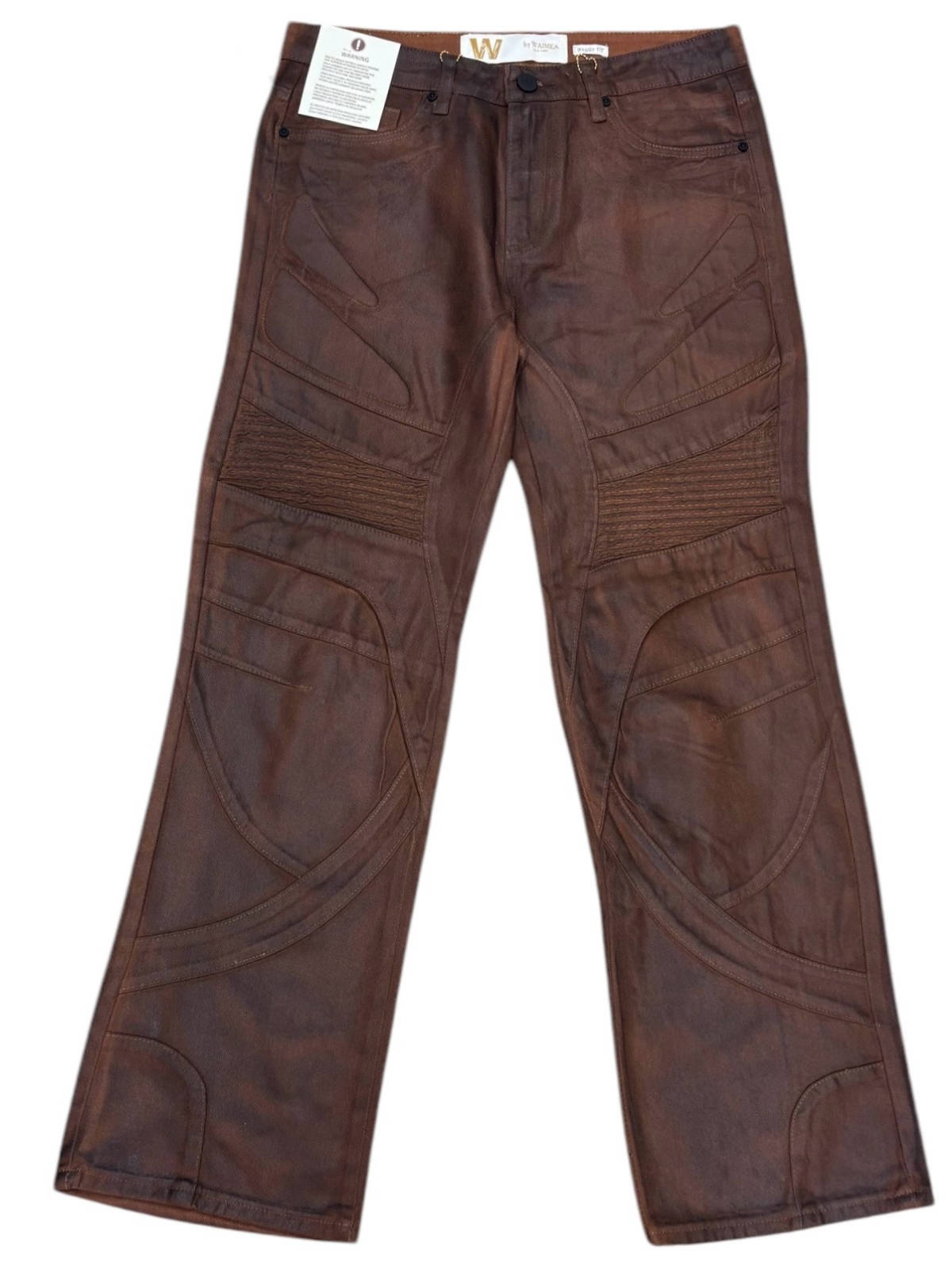 W By Waimea Men's Baggy Fit Wax Jeans