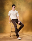 W by Waimea Men’s Stacked Fit Wax Jeans with Embossed Panels