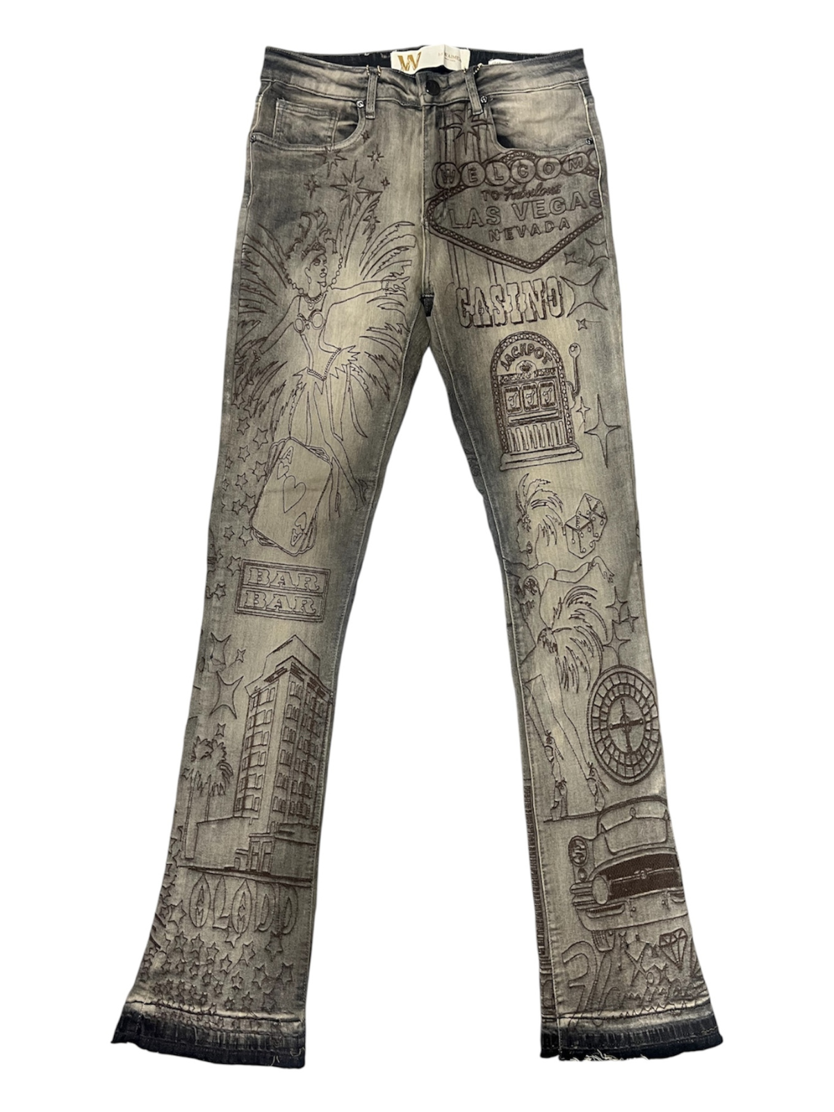 W by Waimea Men's "Las Vegas" Stacked Fit Jeans