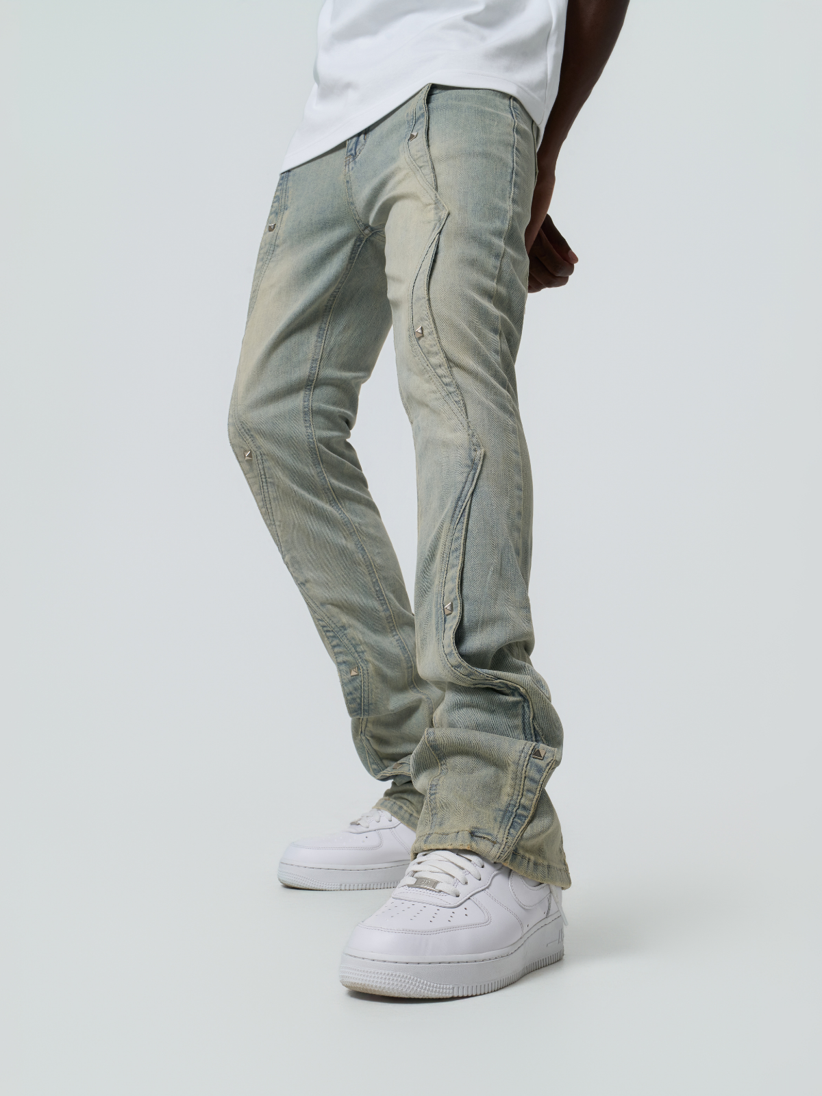 Waimea Men's Diamond Studs Stacked Jeans