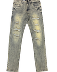 Waimea Men's Skinny Jeans with Rips & Repair