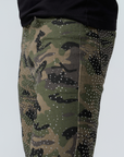 Waimea Men's Camo Rhinestones Stacked Jeans