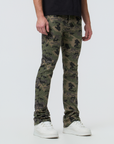 Waimea Men's Camo Rhinestones Stacked Jeans