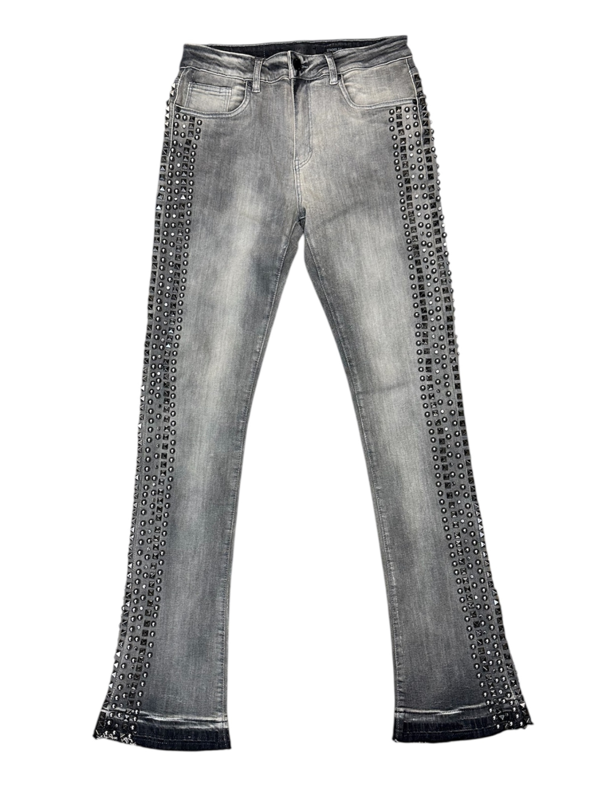 Waimea Men's Silver Studs Stacked Jeans