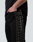Waimea Men's Silver Studs Stacked Jeans