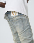 W by Waimea Men's Stacked Silver Stones Jeans