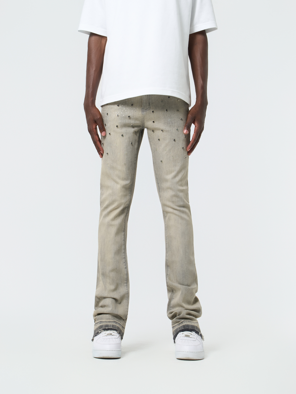 Waimea Men's Rhinestones (Front & Back) Stacked Jeans