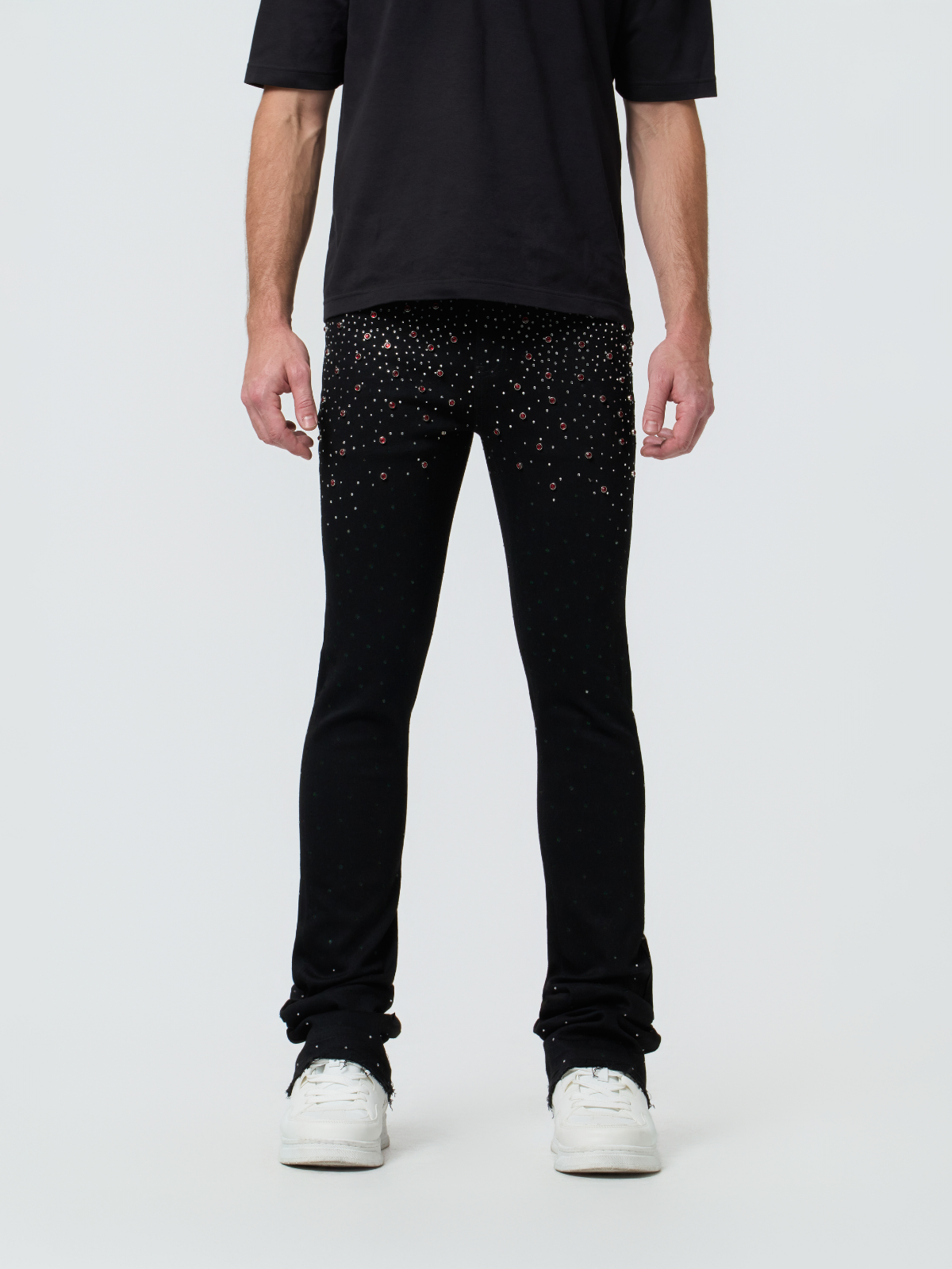 Waimea Men's Rhinestones (Front & Back) Stacked Jeans