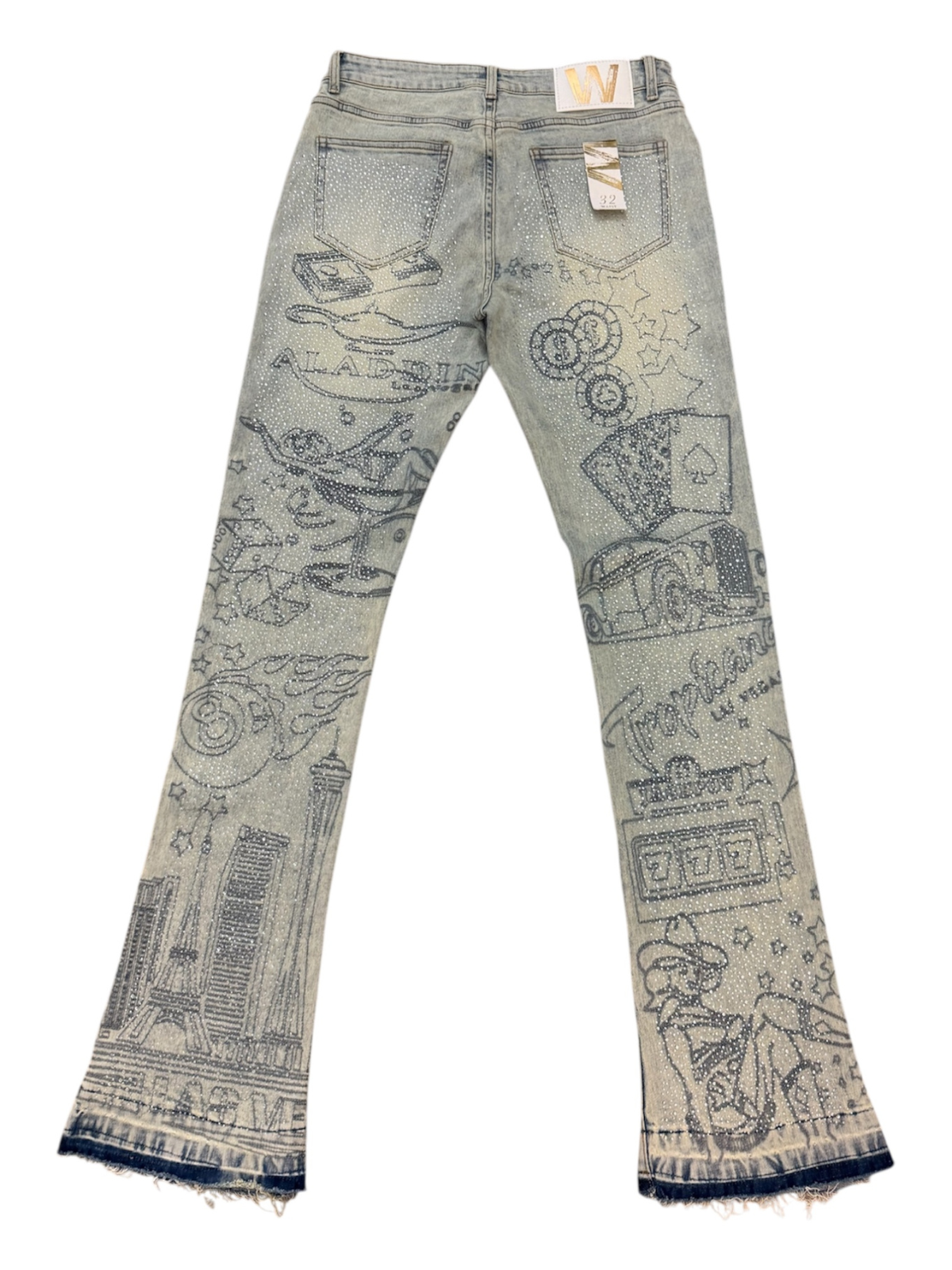 W by Waimea Men's "Las Vegas" Stacked Fit Jeans