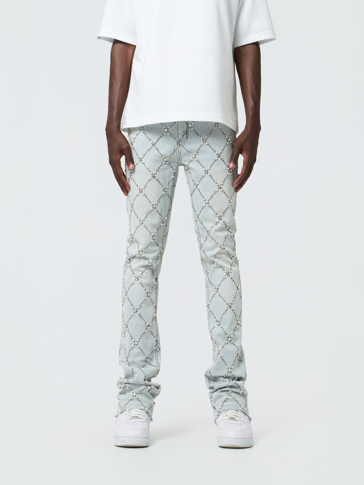 Waimea Men's Rhinestone Stacked Jeans