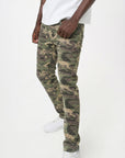 Waimea Men's Camo Rhinestone Slim Fit Jean
