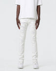 Waimea Men’s Distressed Rip Slim Fit Moto Jeans