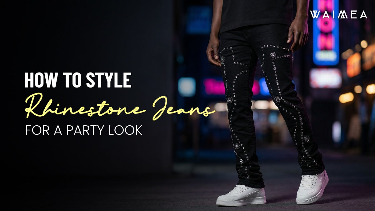 rhinestone mens jeans
