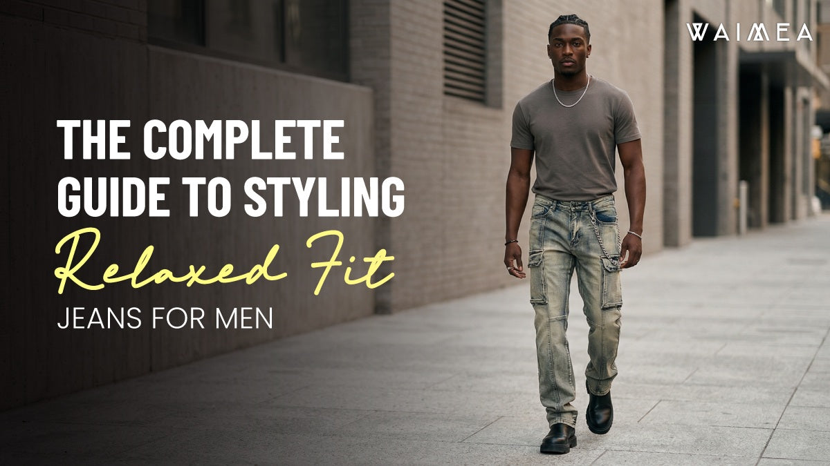 Relaxed fit jeans for men