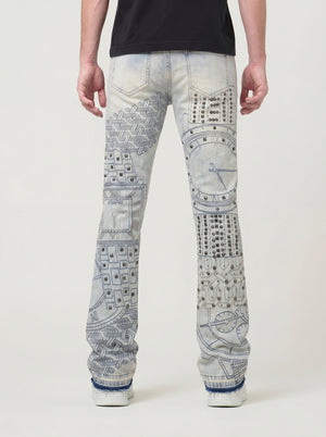 Waimea Men's Timepiece Stacked Jeans