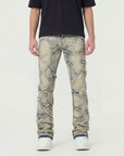 Waimea Men's Frayed Panel Stacked Jeans