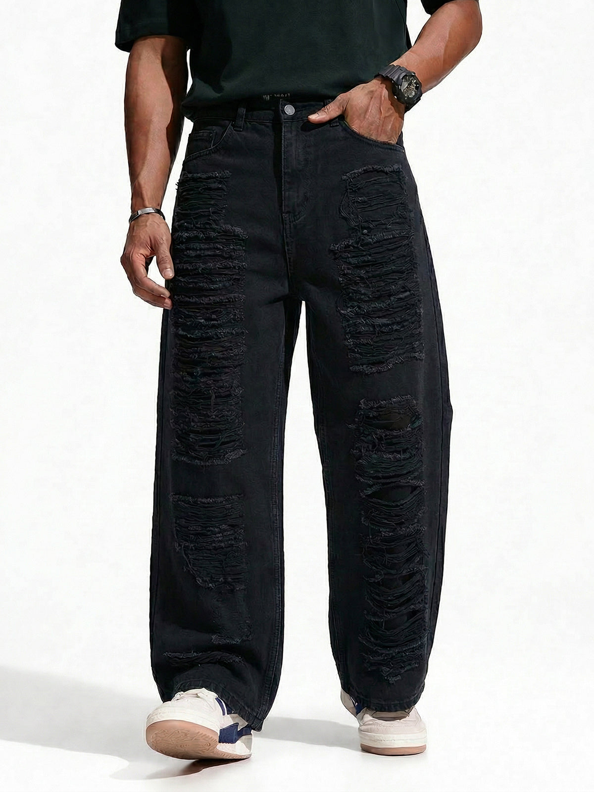 Baggy Jeans: Ripped, Denim Jeans for Men