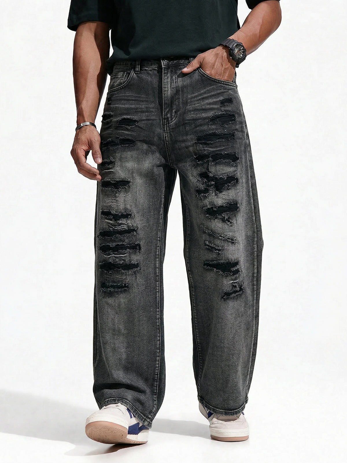 Baggy Jeans: Ripped, Denim Jeans for Men
