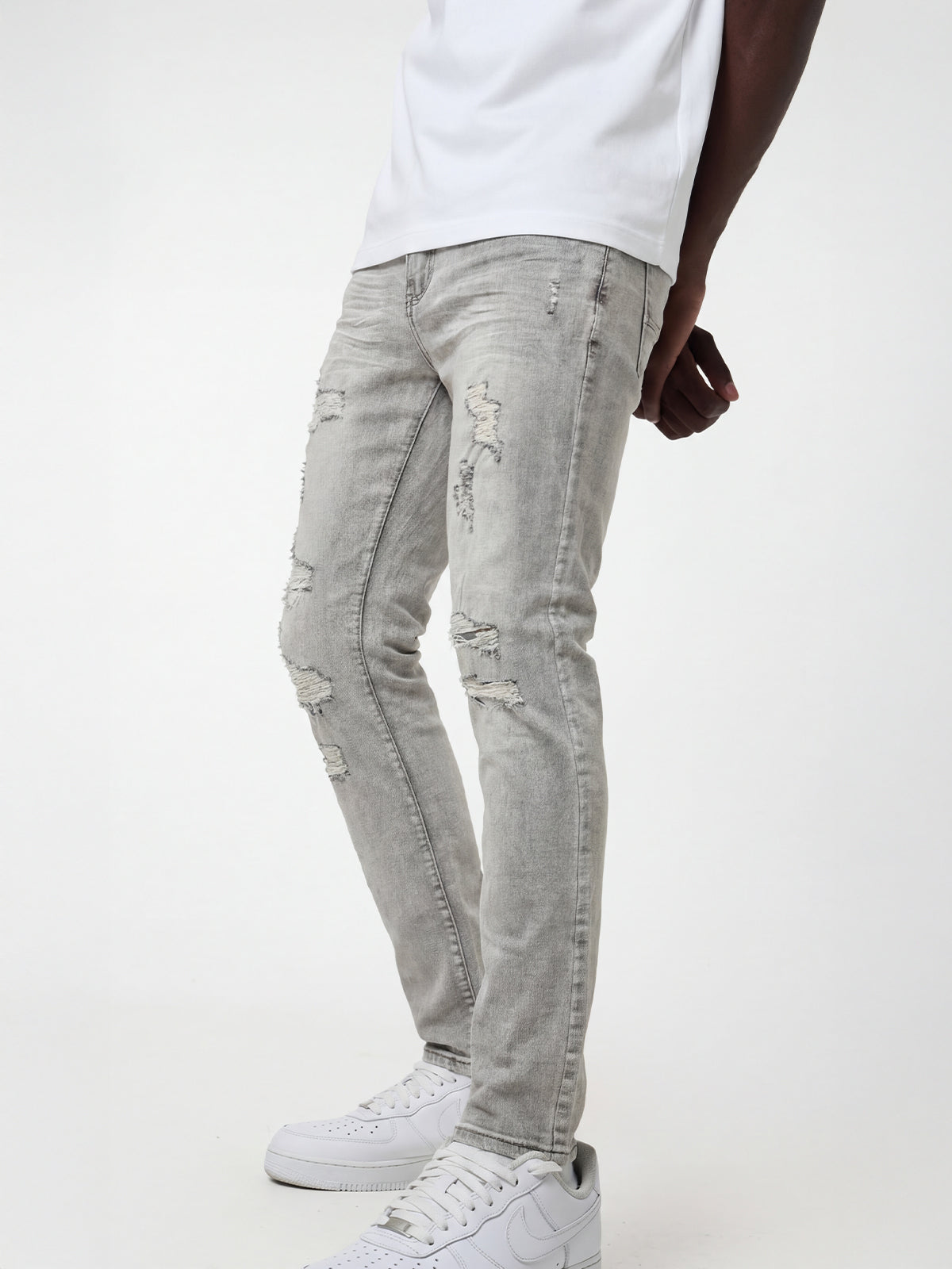 Waimea Men's Minimal Ripped Slim Fit Jean