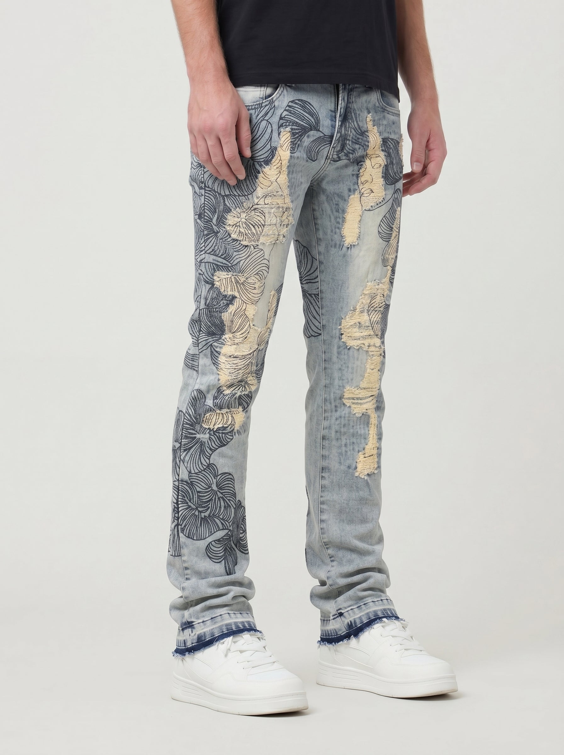 W by Waimea Men's Stacked Fit Jeans