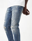 Waimea Men's Minimal Ripped Slim Fit Jean