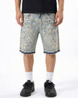 Waimea Men's PU Cross and Studded Denim Short