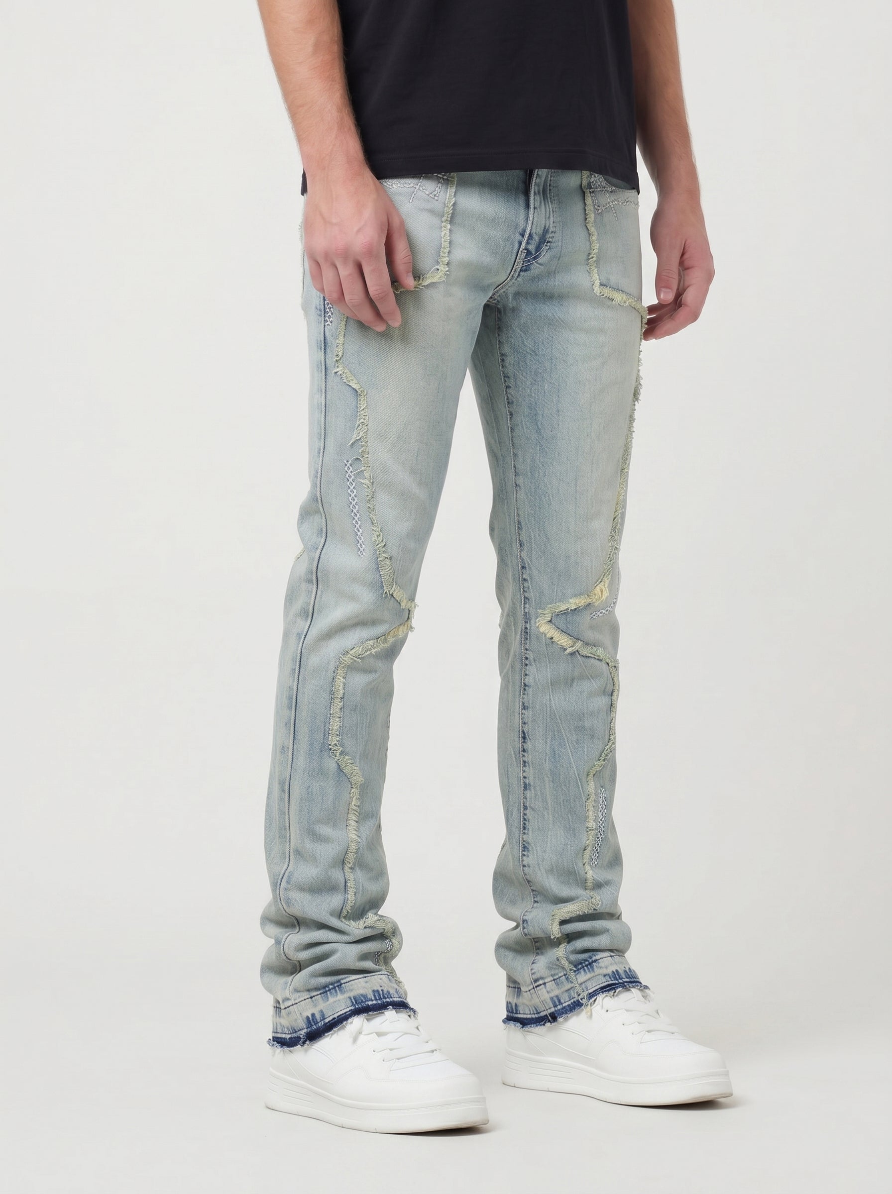 Mens Stacked Jeans:  Slim & Tapered Fits Collection