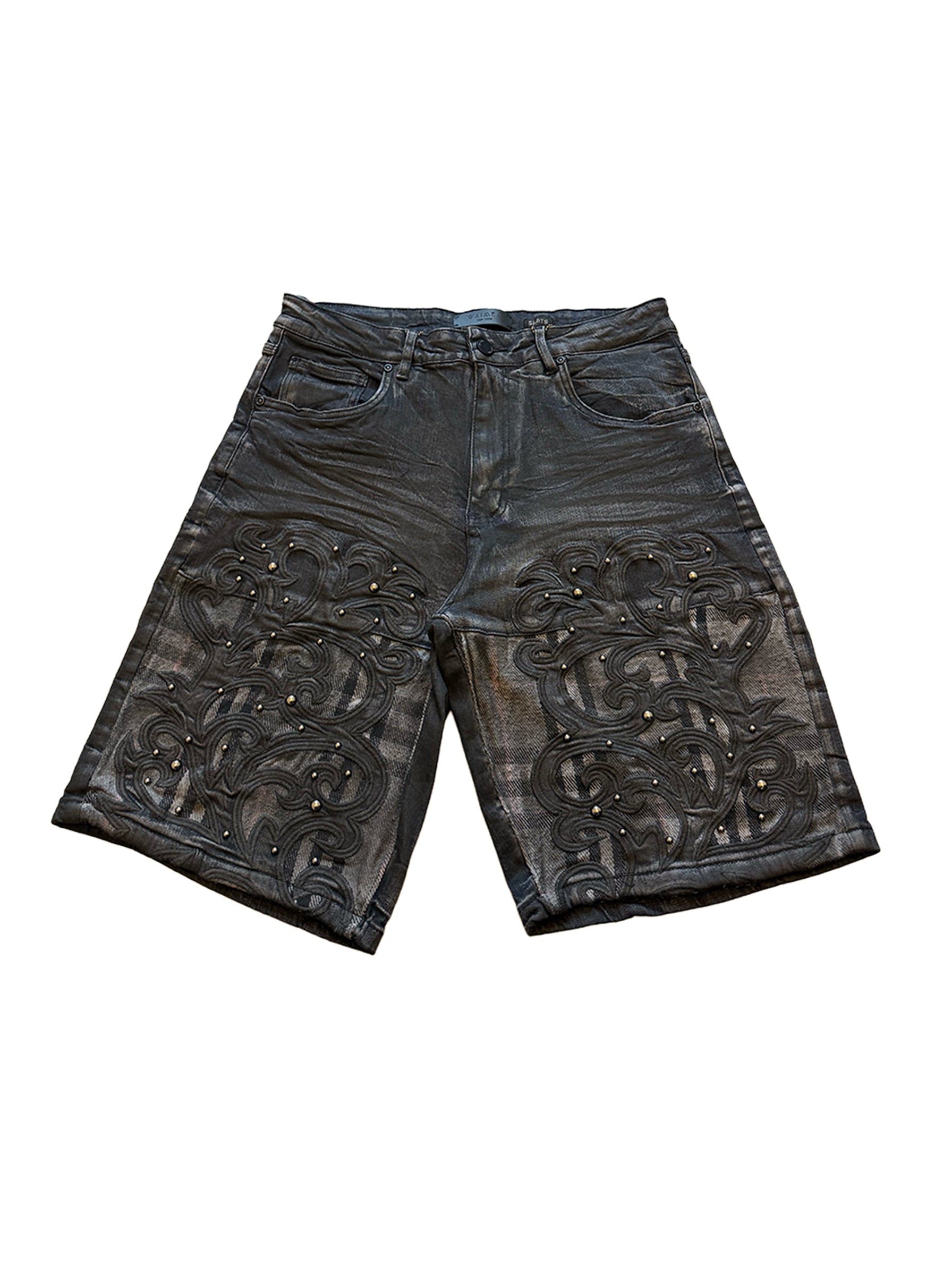Waimea "Back to School" Plaid Denim Short