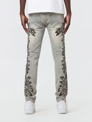 Waimea Men's Tribal Cheetah Slim Fit Jean