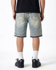 Waimea Men's PU Cross and Studded Denim Short